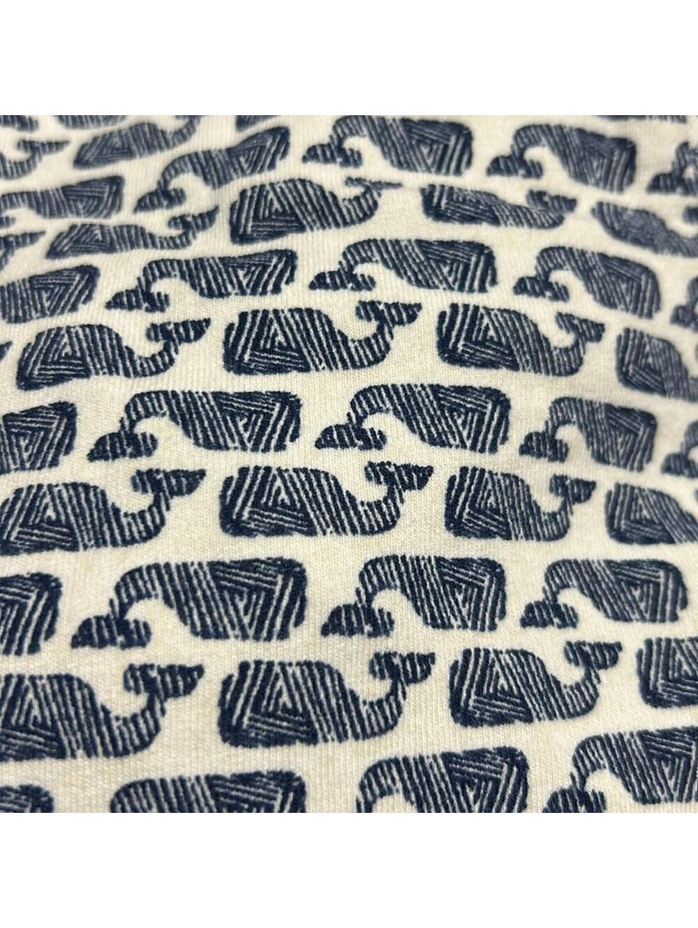 Vineyard Vines Girls 3/4 Sleeve Dress with Repeating Whale Logo | Size Small 7-8
